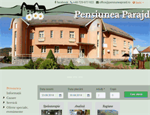 Tablet Screenshot of pensiuneapraid.ro